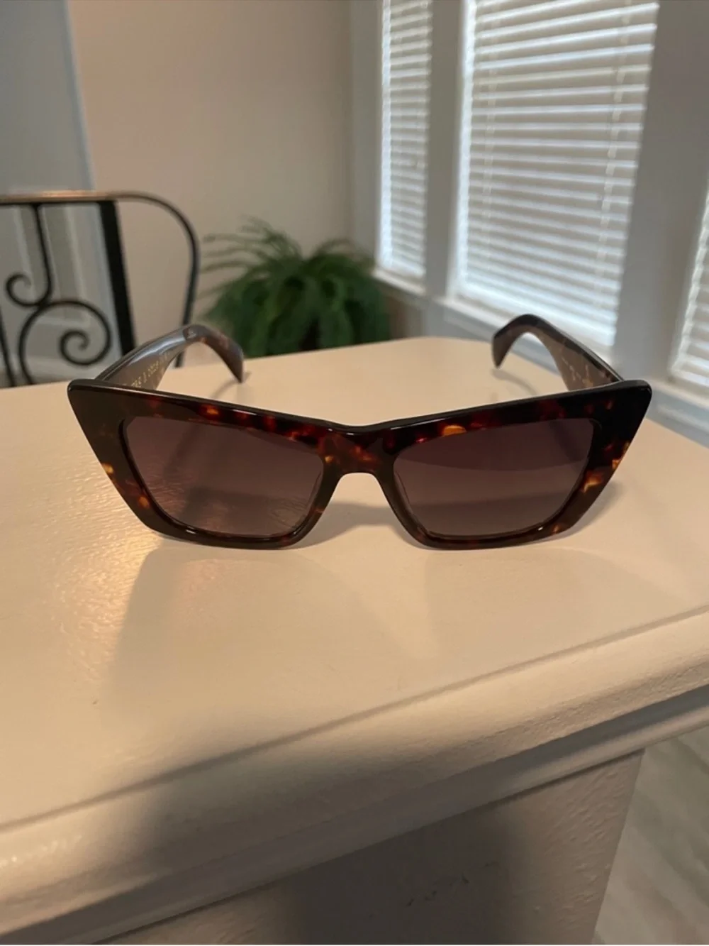 rag & bone Tortoiseshell Cat-Eye Sunglasses with Black Case
